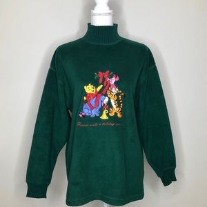 VTG Disney Store Winnie The Pooh Christmas Sweater